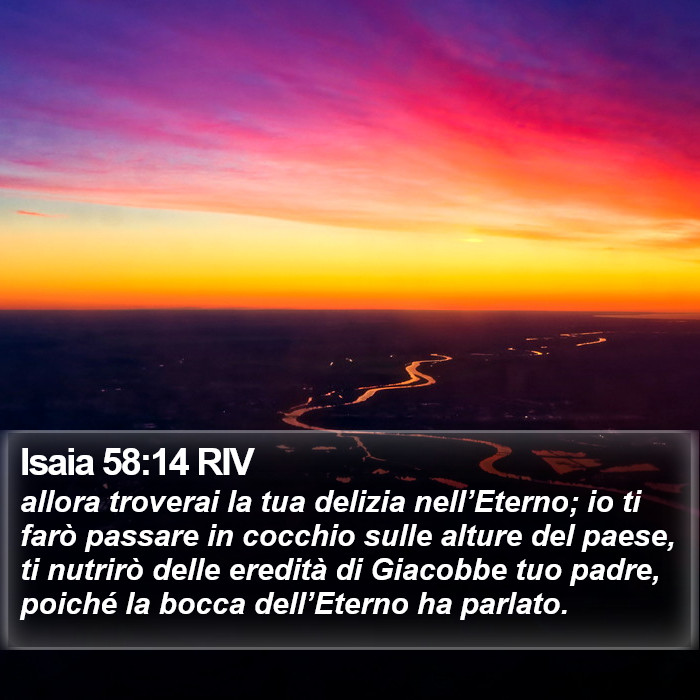Isaia 58:14 RIV Bible Study