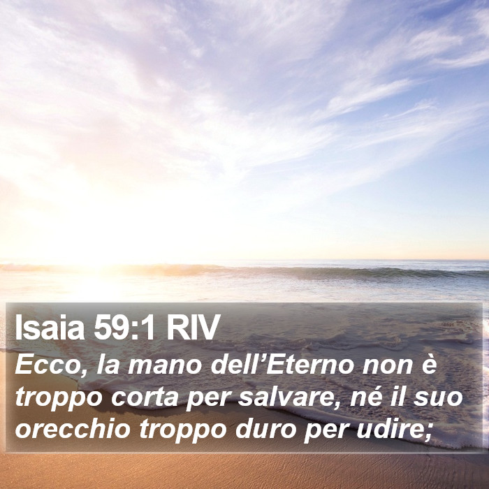 Isaia 59:1 RIV Bible Study