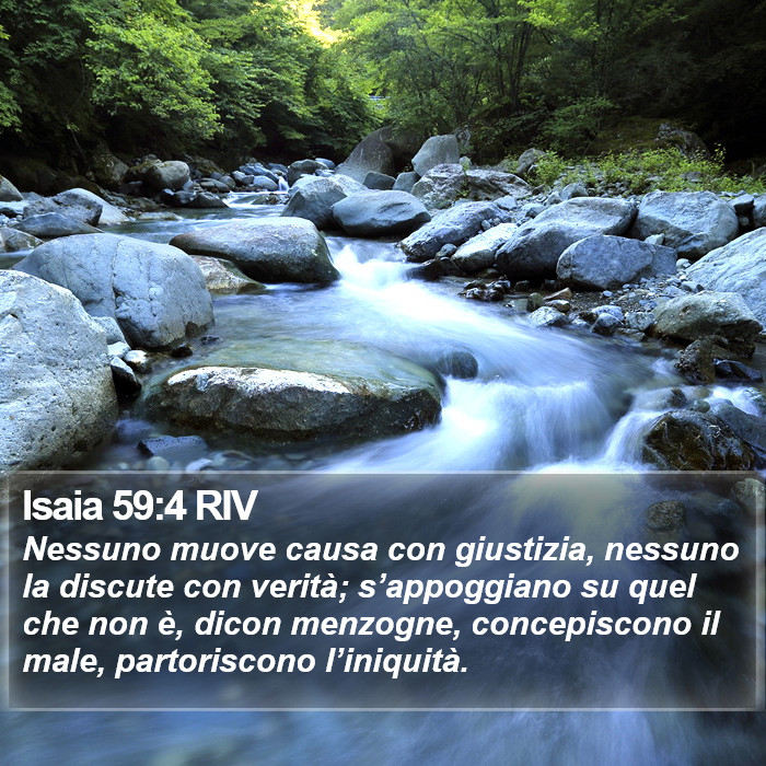 Isaia 59:4 RIV Bible Study