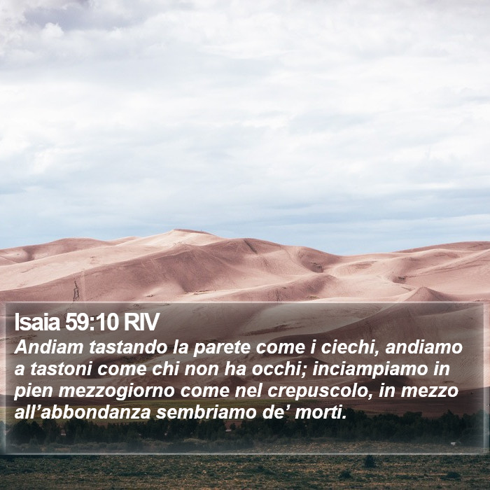 Isaia 59:10 RIV Bible Study