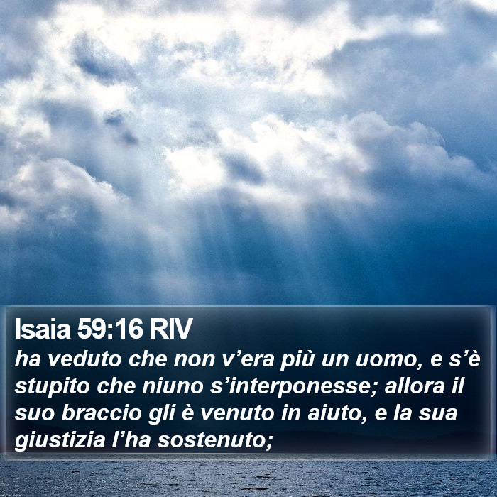 Isaia 59:16 RIV Bible Study