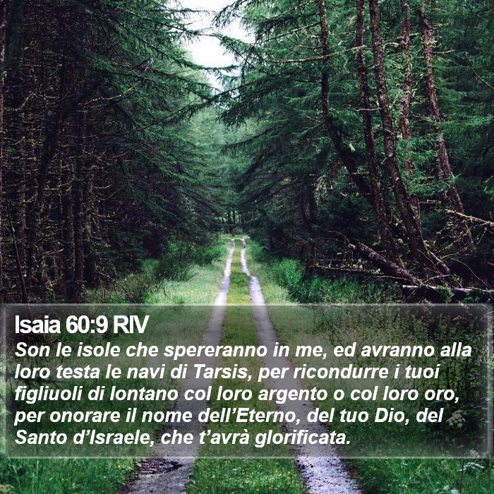 Isaia 60:9 RIV Bible Study