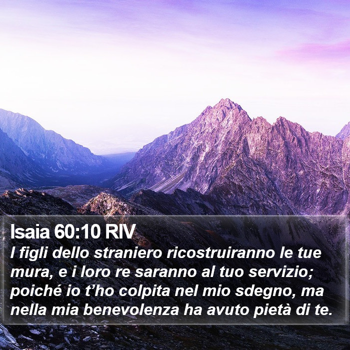Isaia 60:10 RIV Bible Study