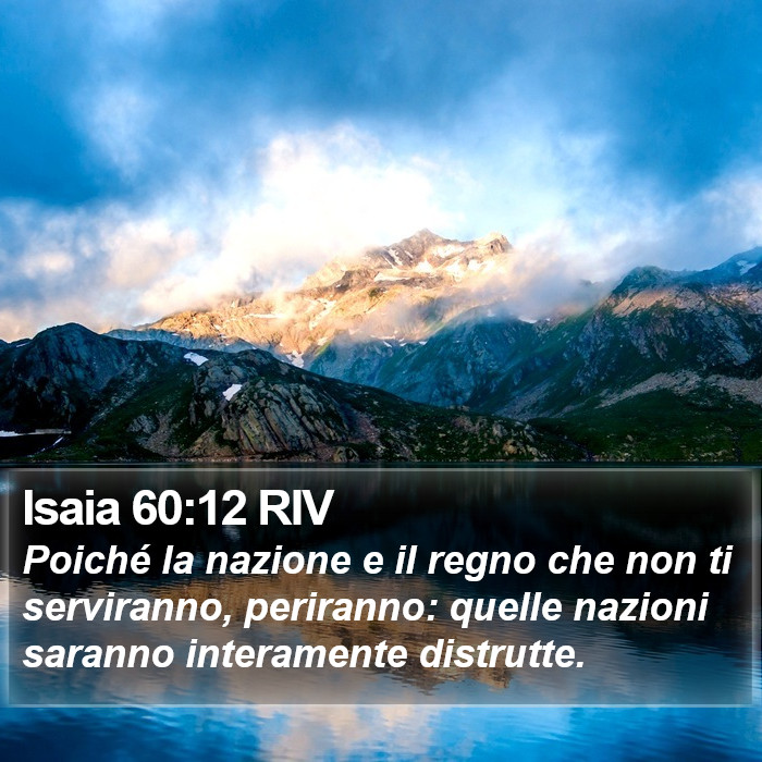 Isaia 60:12 RIV Bible Study