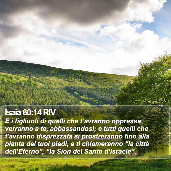 Isaia 60:14 RIV Bible Study