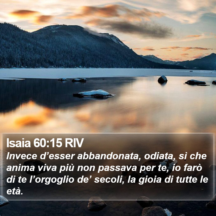 Isaia 60:15 RIV Bible Study