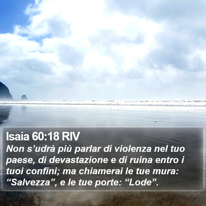 Isaia 60:18 RIV Bible Study