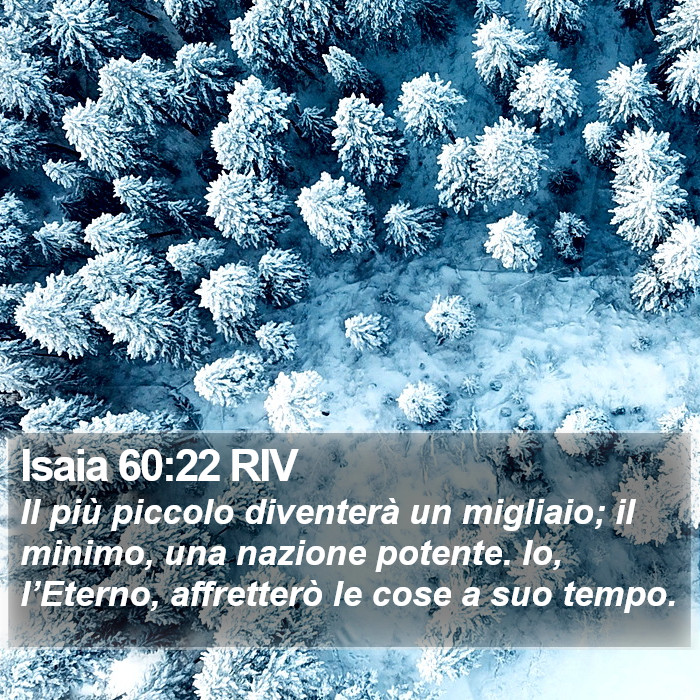 Isaia 60:22 RIV Bible Study