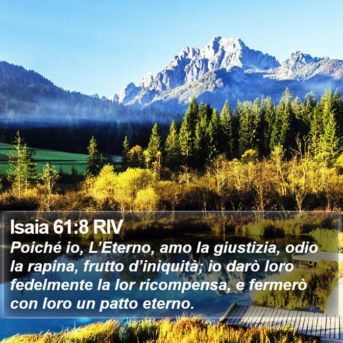 Isaia 61:8 RIV Bible Study