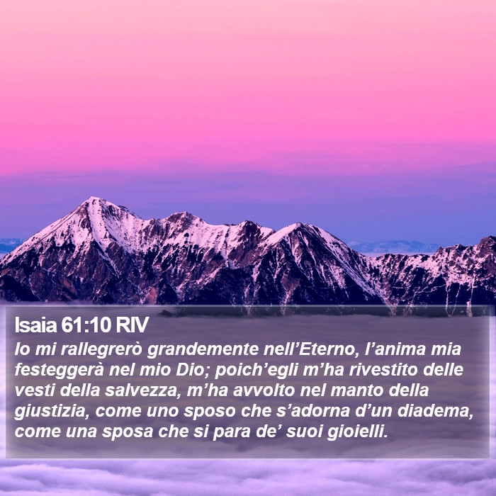 Isaia 61:10 RIV Bible Study