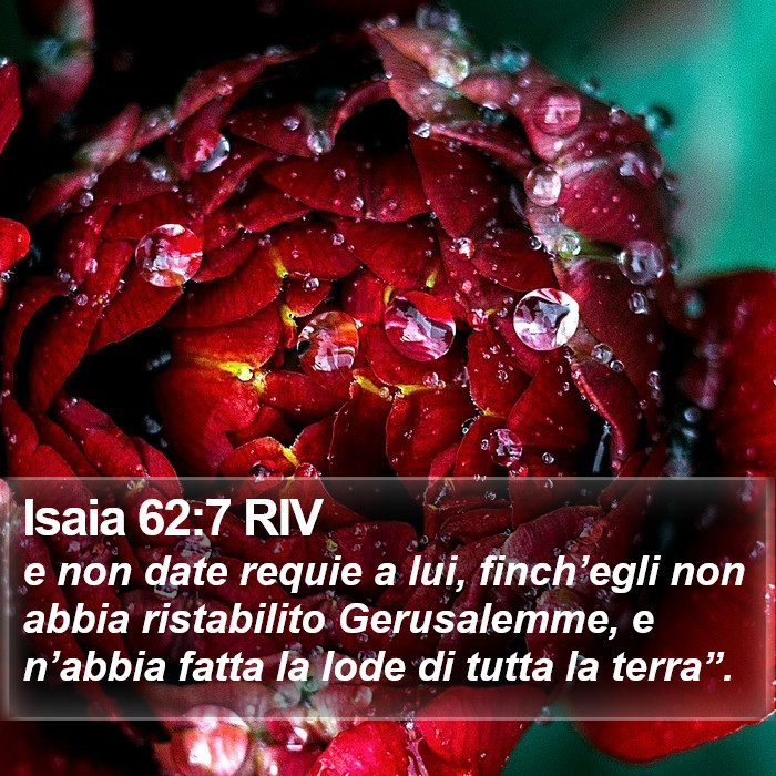 Isaia 62:7 RIV Bible Study