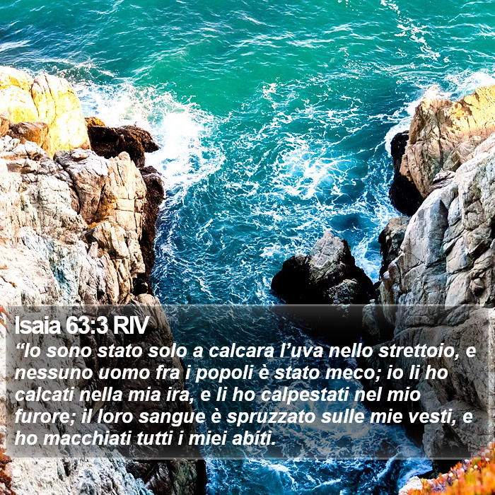 Isaia 63:3 RIV Bible Study