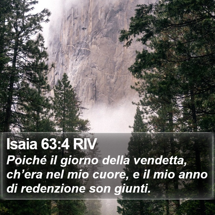 Isaia 63:4 RIV Bible Study