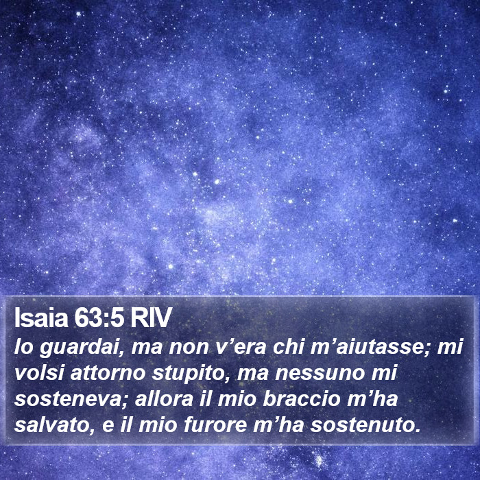 Isaia 63:5 RIV Bible Study