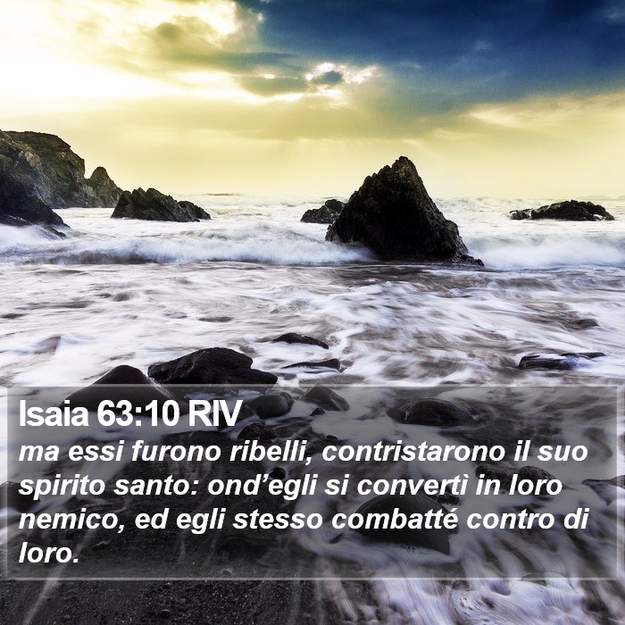 Isaia 63:10 RIV Bible Study