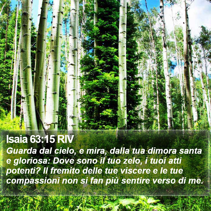 Isaia 63:15 RIV Bible Study