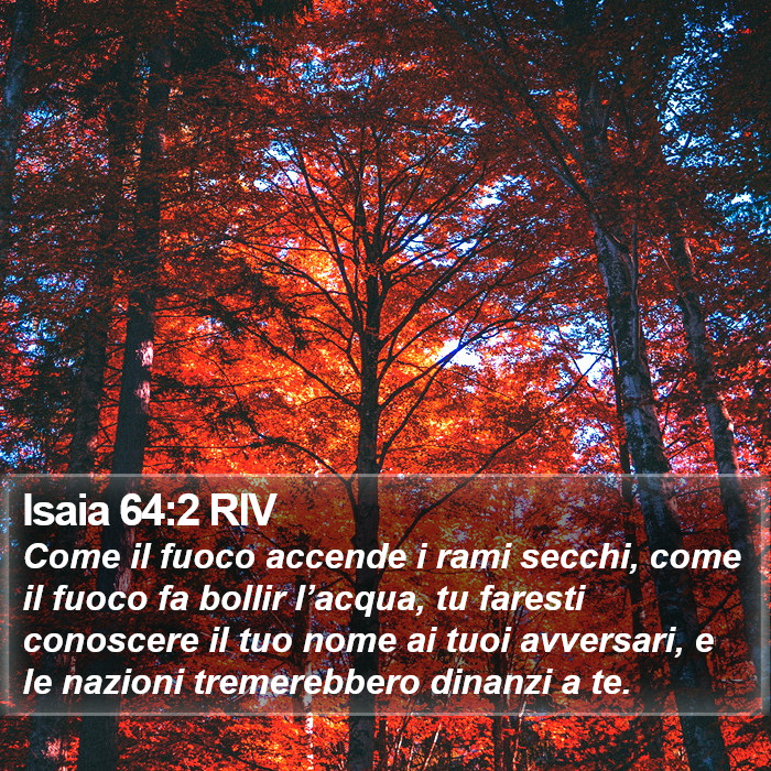 Isaia 64:2 RIV Bible Study