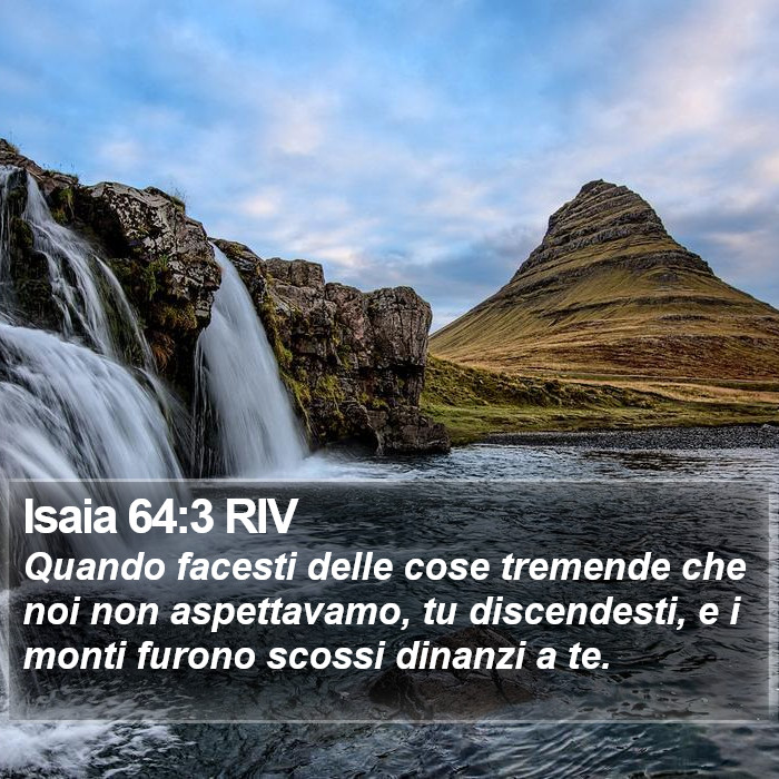 Isaia 64:3 RIV Bible Study