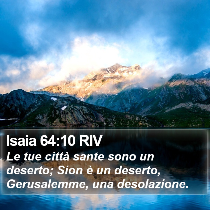 Isaia 64:10 RIV Bible Study