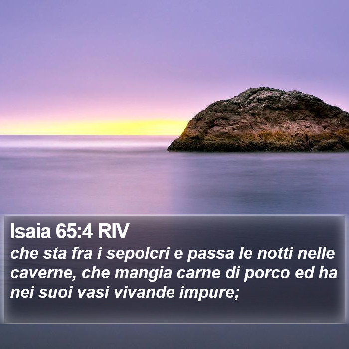 Isaia 65:4 RIV Bible Study