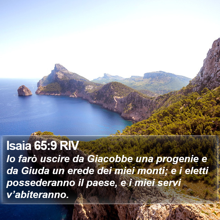 Isaia 65:9 RIV Bible Study
