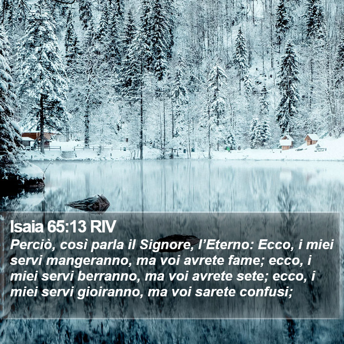 Isaia 65:13 RIV Bible Study