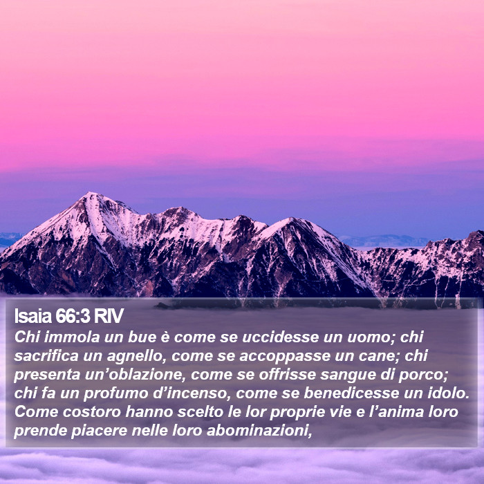 Isaia 66:3 RIV Bible Study