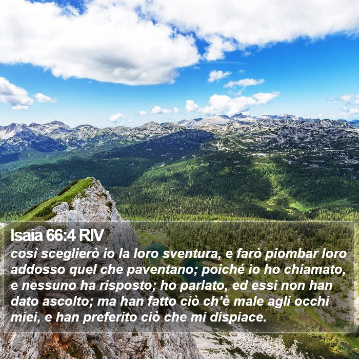 Isaia 66:4 RIV Bible Study