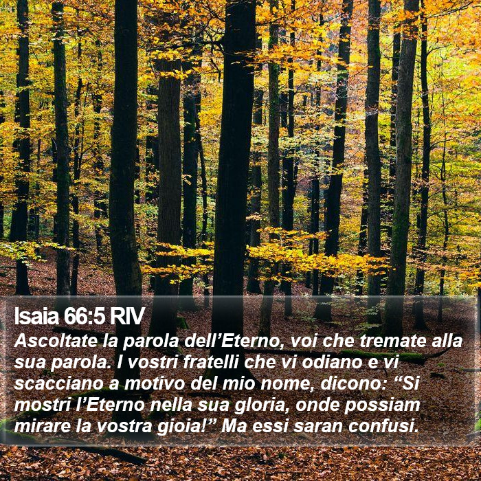 Isaia 66:5 RIV Bible Study