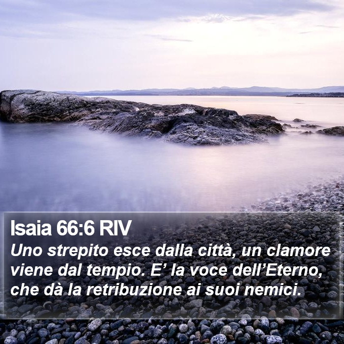 Isaia 66:6 RIV Bible Study
