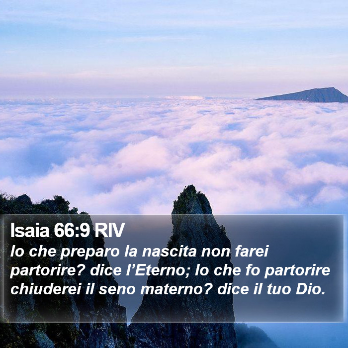 Isaia 66:9 RIV Bible Study