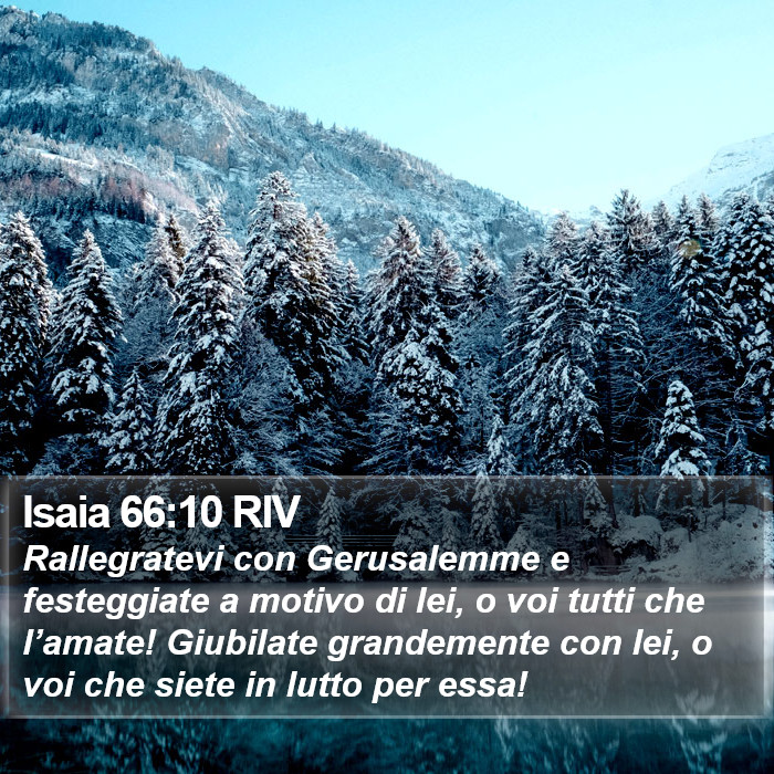 Isaia 66:10 RIV Bible Study