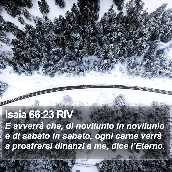 Isaia 66:23 RIV Bible Study