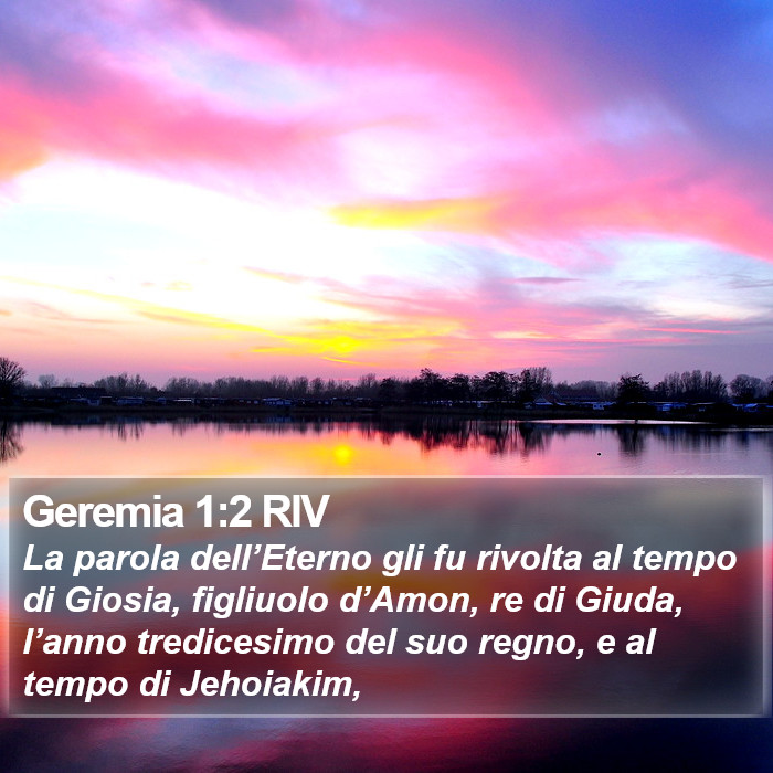 Geremia 1:2 RIV Bible Study