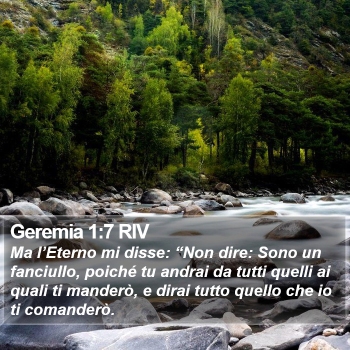 Geremia 1:7 RIV Bible Study