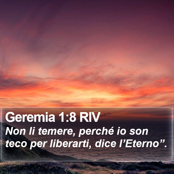 Geremia 1:8 RIV Bible Study