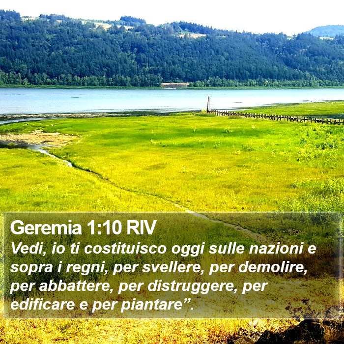 Geremia 1:10 RIV Bible Study