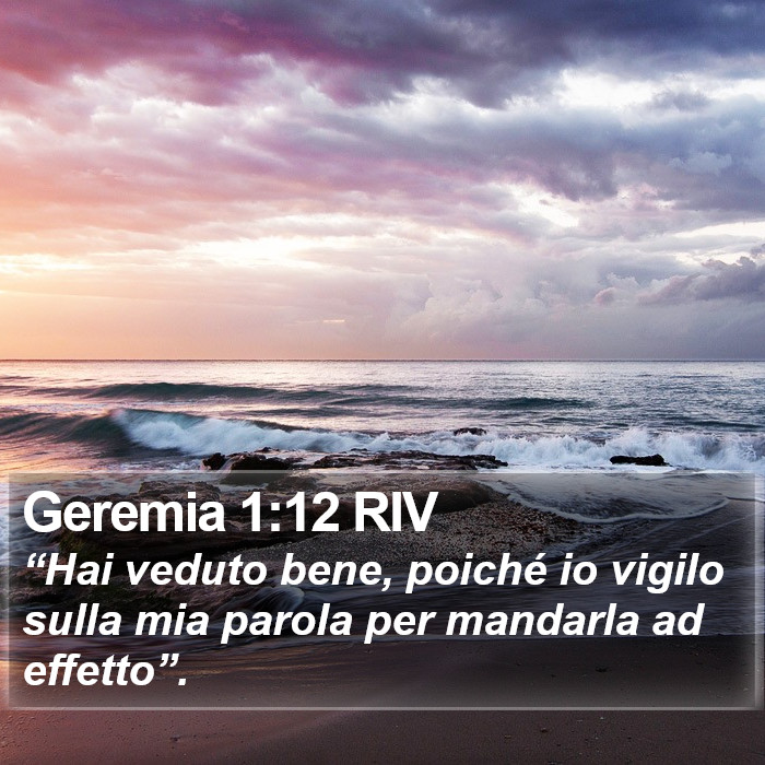 Geremia 1:12 RIV Bible Study