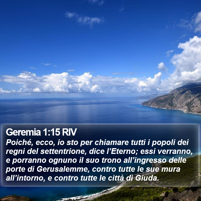 Geremia 1:15 RIV Bible Study