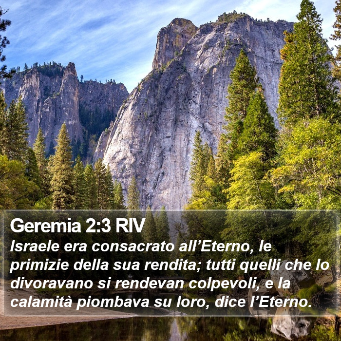 Geremia 2:3 RIV Bible Study