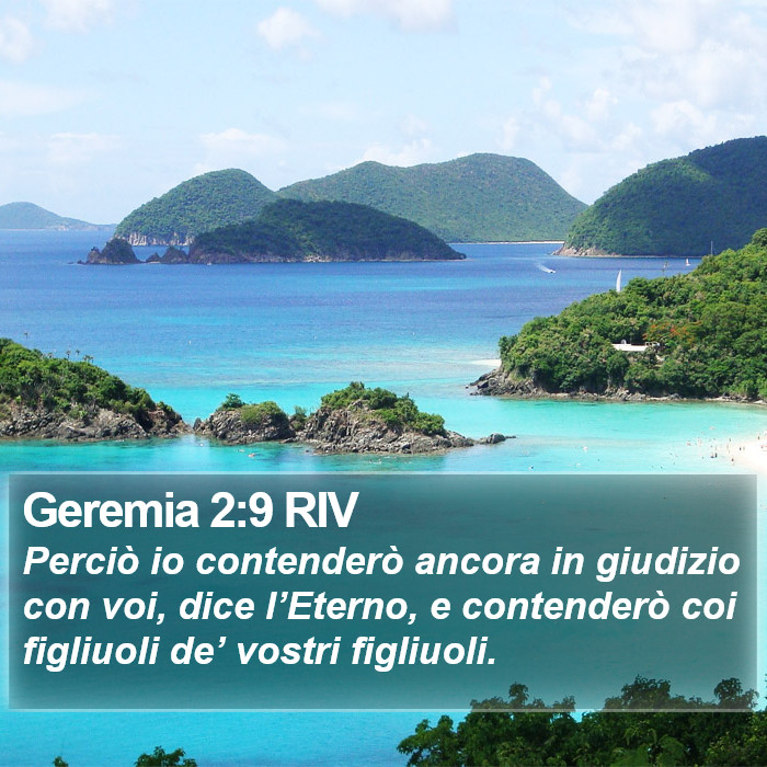 Geremia 2:9 RIV Bible Study