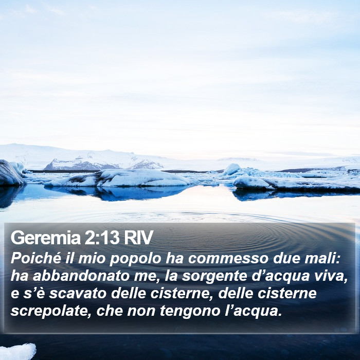 Geremia 2:13 RIV Bible Study