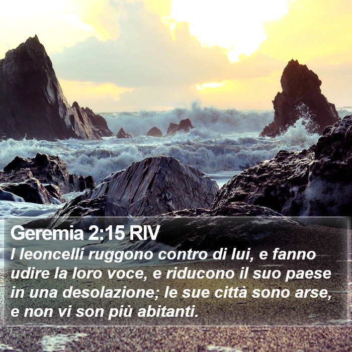 Geremia 2:15 RIV Bible Study