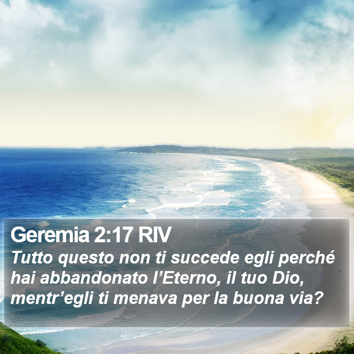Geremia 2:17 RIV Bible Study