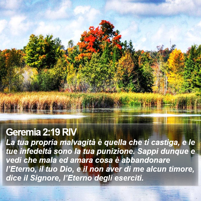 Geremia 2:19 RIV Bible Study