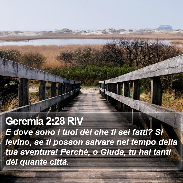 Geremia 2:28 RIV Bible Study