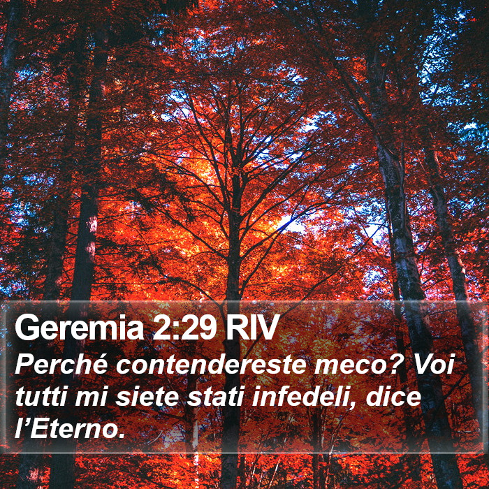 Geremia 2:29 RIV Bible Study