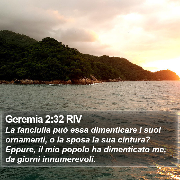 Geremia 2:32 RIV Bible Study