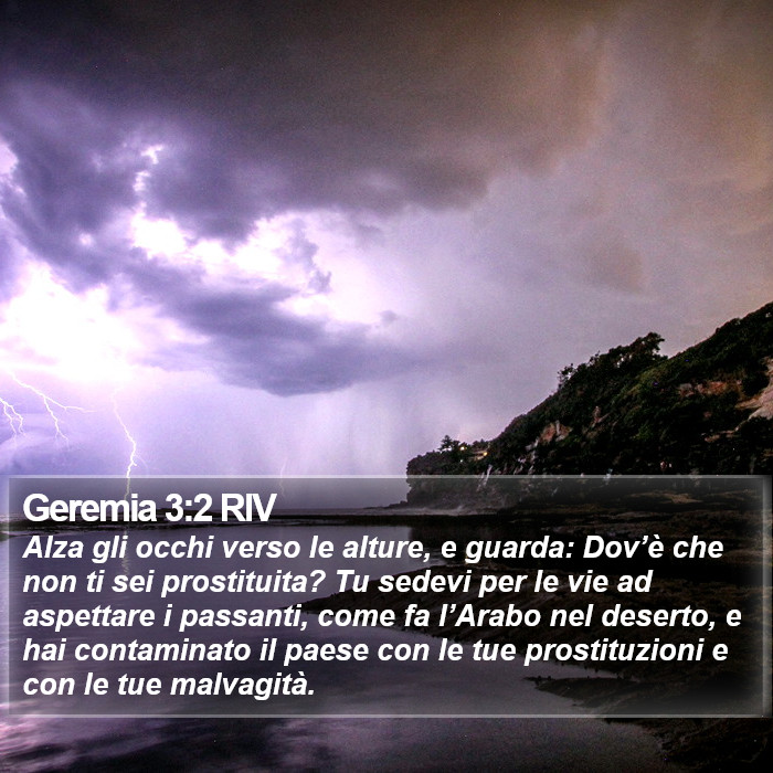 Geremia 3:2 RIV Bible Study