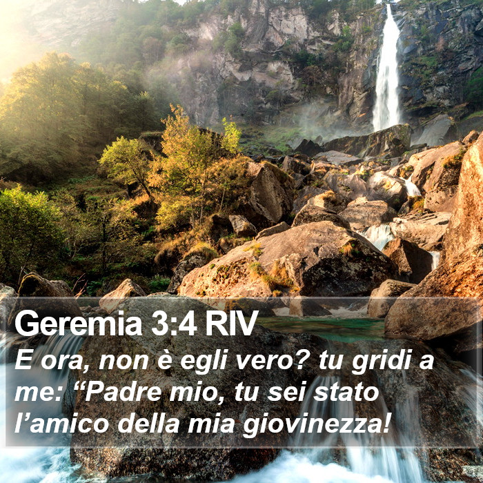 Geremia 3:4 RIV Bible Study